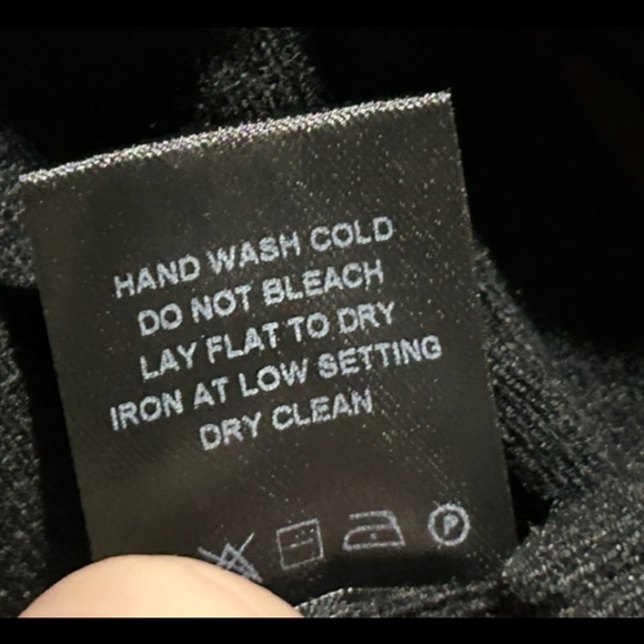 One Grey Day Leon Asymmetric Neck Long Sleeve Knit Top/Sweater Black Size S - Picture 14 of 15